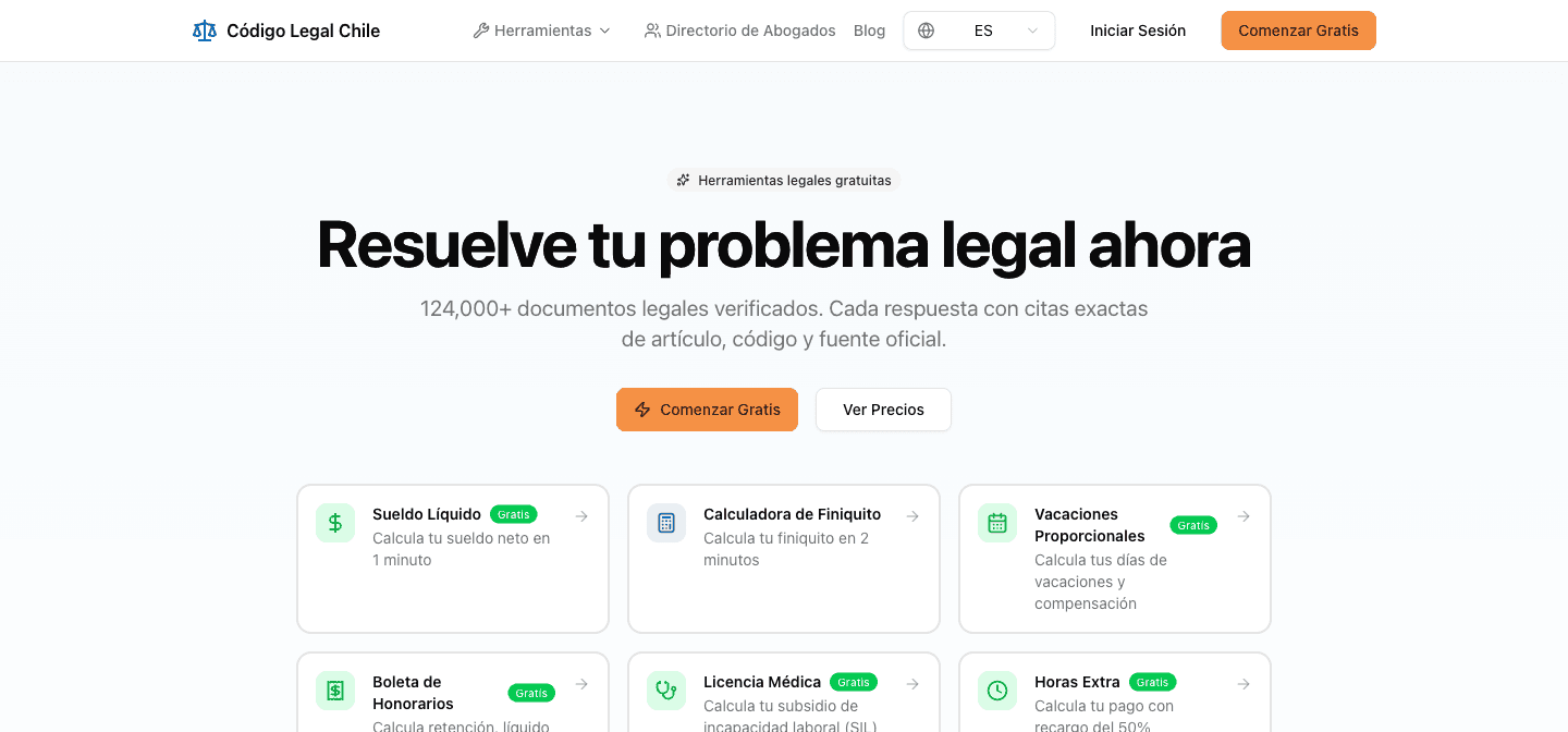 Plataforma Legal con IA — CódigoLegal Chile